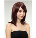 Cheap 14 Inch Capless Chestnut Brown Synthetic Hair Wig