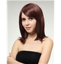 Cheap 14 Inch Capless Chestnut Brown Synthetic Hair Wig