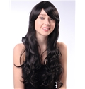 Super 24 Inch Capless Wave Black Synthetic Hair Cheap Wig