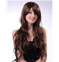 Natural 26 Inch Capless Wave Light Brown Synthetic Hair Wig