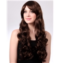 Cheap 24 Inch Capless Wave Dark Brown Synthetic Hair Wig
