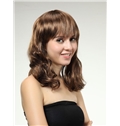 Stylish 16 Inch Capless Wave Chocolate Synthetic Hair Cheap Wig