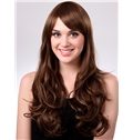 Cheap 22 Inch Capless Wave Chocolate Synthetic Hair Wig