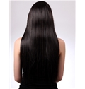 Cheap 24 Inch Capless Straight Black Synthetic Hair Wig