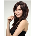 Modern 20 Inch Capless Wave Chestnut Brown Synthetic Hair Wig