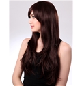 Innovative 22 Inch Capless Wavy Chestnut Brown Synthetic Hair Wig
