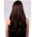 Innovative 22 Inch Capless Wavy Chestnut Brown Synthetic Hair Wig