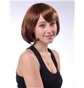 10 Inch Capless Short Wave Golden Synthetic Hair Wig