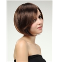 New 10 Inch Capless Straight Light Brown Synthetic Hair Bob Wig