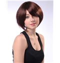 Boutique 10 Inch Capless Straight Brown Synthetic Hair Bob Wig