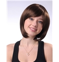 Impressive 10 Inch Capless Straight Light Brown Synthetic Hair Short Wig