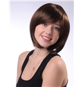 Impressive 10 Inch Capless Straight Light Brown Synthetic Hair Short Wig