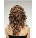 Newest 18 Inch Capless Wavy Brown Synthetic Hair Wigs