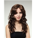 Dreamlike 18 Inch Capless Wave Brown Synthetic Hair Wig