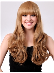 Enchanting 20 Inch Capless Wave Blonde Synthetic Hair Wig