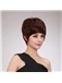 New Style Short Straight Blonde Full Bang Human Hair Wigs for Women 8 Inch 