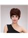 New Style Short Straight Blonde Full Bang Human Hair Wigs for Women 8 Inch 