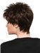 Human Hair Brown Short Custom Super Charming Wigs 8 Inch