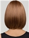 European Style Short Straight Honey Brown 12 Inch Human Hair Wigs