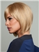 Perfect Short Straight Blonde 10 Inch Human Hair Wigs
