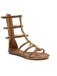 Simple Style Camel Color with Strap Buckle Sandals