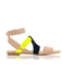 Multi-color Wedge-Platform Straps Sandals