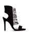 Elegent Black Fasciolas Fashion High Heel Shoes