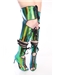 Amazing Snake Pattern Fashion Design Frenulum High Leg Boots
