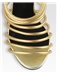 Shimmering Golden Euramerican Style Apposite  Strap Upper Women High Sandals