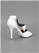 Elegant Fashionable Black with White  Peep Toe High Heels
