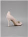 Elegant Fashionable Nude Pink Decorated Rivels Pointed ToeHigh Heels