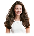 Human Hair Brown Long Prevailing Wigs 24 Inch