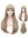 Youthful Long Straight Full Bang Synthetic Hair Wigs 