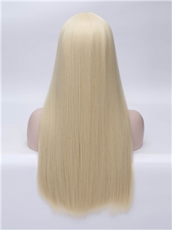 Hot Sale  Long Straight Blonde Top Quality Synthetic Wig