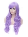 Romantic Light Purple wavy Side Bang Synthetic Wig