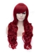 Romantic Claret wavy Side Bang Synthetic Wig