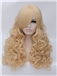 Fabulous Medium Curly Light Golden Cheap Wigs