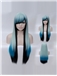 33 Inch Capless Wavy Mixed Color Synthetic Hair Long Costume Wigs
