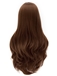 Fashion Lace Front Wavy Brown Top Quality High Heated Fiber Wigs
