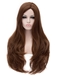 Fashion Lace Front Wavy Brown Top Quality High Heated Fiber Wigs