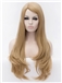 Concise Long Flaxen Female Wavy Capless Hair Wig 29 Inch