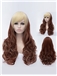 Euramerican style Mixed Color Long Wavy Wig