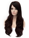 Fashionable Black Color with High coloring Wavy Side Bang Wig