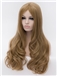 Hot 28 Inch Capless Wavy Flaxen Synthetic Hair Wigs