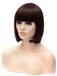 Attractive Short Straight Brown Natural Synthetic BoBo Wigs 