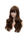 Lotita European Hairstyle Long Wavy Side Bang Brown Wig