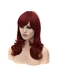 Concise Side Bang Wavy Brownish Red  Medium Capless Synthetic Wig 
