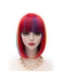 Short Straight Colored Synthetic Bobo Wigs 