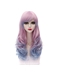 Long Wave Pink with Blue Cosplay Wigs 24 Inches