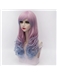 Long Wave Pink with Blue Cosplay Wigs 24 Inches